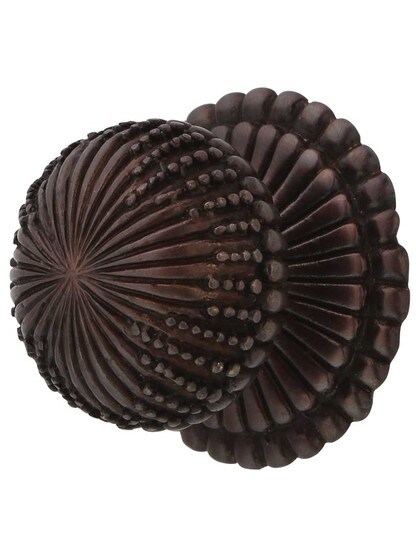 Urchin Cabinet Knob - 1 1/4 inch Diameter in Dark Antique Bronze.